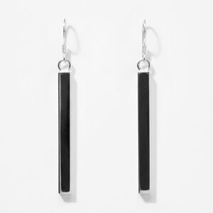 Indio Jewelry Silver Long Bar on .925 Sterling Earrings #2147